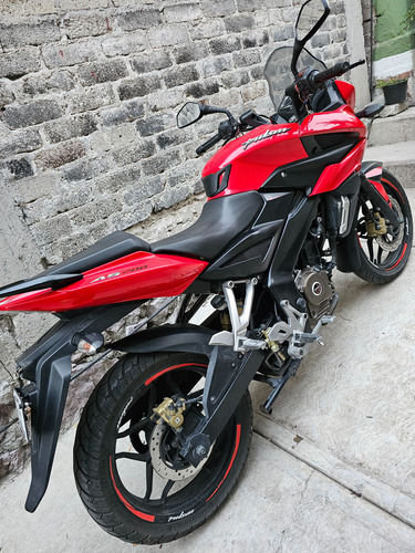 Moto Bajac - Pulsar As200 Roja Con Negro 2017 - Único Dueño