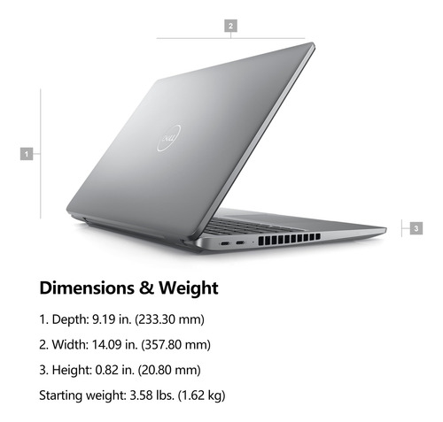 Laptop Dell Latitude 15.6'' Intel I7 32gb 1tb -gris