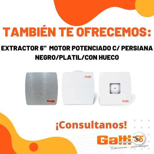 Imagen 8 de 9 de Extractor De Aire Baño/cocina 6 (12 Cm) C/ Persiana Negro