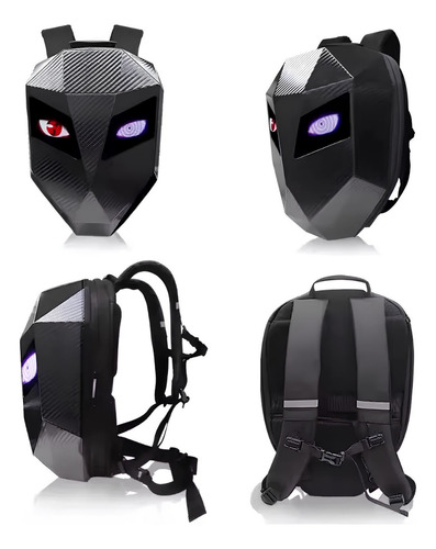 Mochila Com Bluetooth Olhos Led Inteligente Motoqueiro