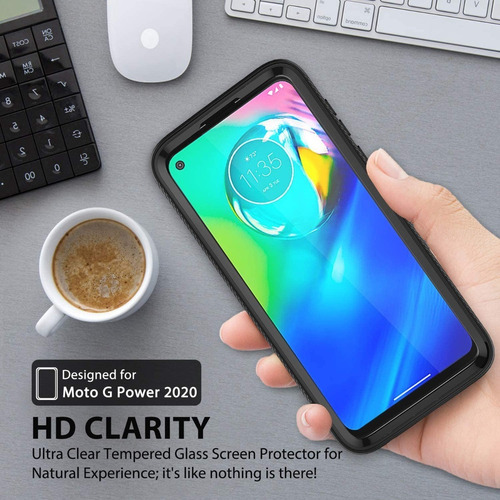 Protector Mica Vidrio Templado Funda Motorola G Power 2020
