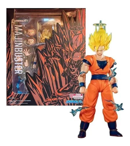 Figura Goku Ss2 Majin Buster Demoniacal Fit Original  (Reacondicionado)