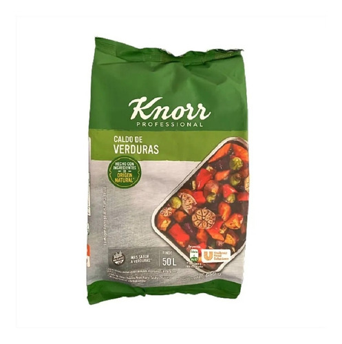 Caldo Granulado Knorr Verdura Gallina Carne 650grs 50 Litros