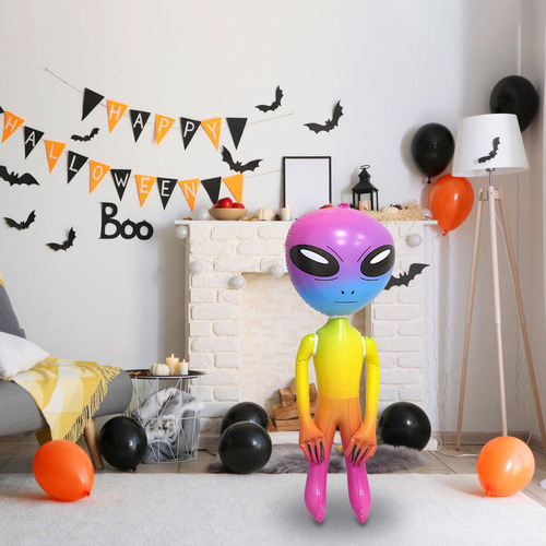 Juguetes Inflables Alienígenas Inflable Globo Colorido 90cm