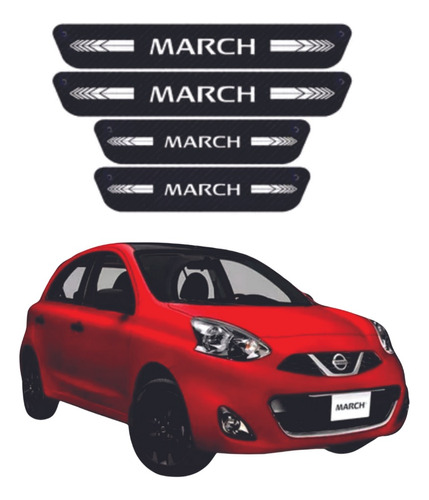 Sticker Protección De Estribos Puertas Nissan March