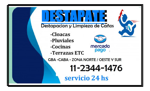 Destapaciones Cloacas Cañerias Cocinas Sarandi
