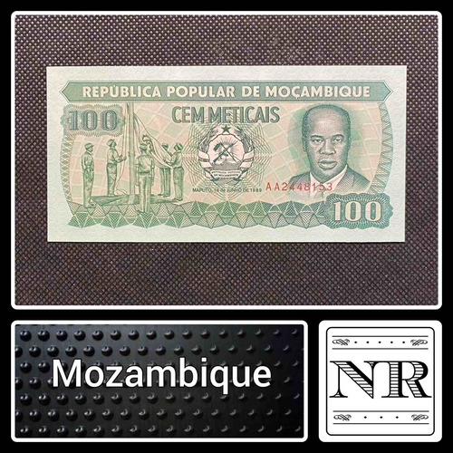 Imagen 1 de 4 de Mozambique - 100 Meticais - Año 1989 - P #130 - Mondlane