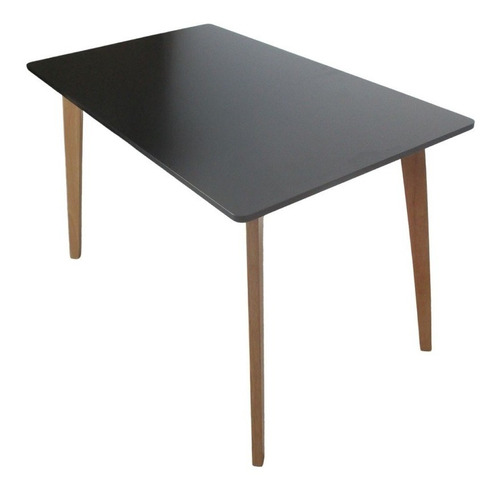 Mesa De Comedor Cocina Madera Escandinava Cody 1.20 Negra