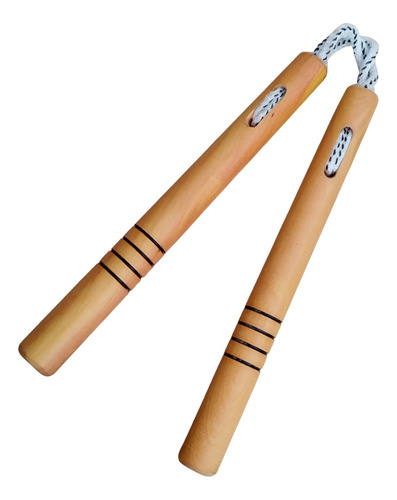 Nunchakus Chacos De Madera Redondo - Kobudo Kaizen 