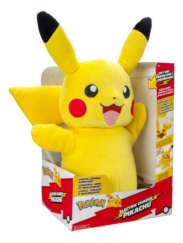 Pelucia Pikachu Electric Charge Luzes Sons Movimentos Sunny