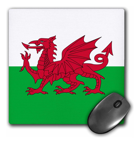 3drose 8 X 8 X 0 25 Pulgadas Bandera De Gales Galés Dragón R