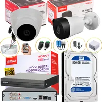 Comprar Cámaras De Seguridad Kit Cctv 1080p Dahua Dvr 4ch + 2cámaras