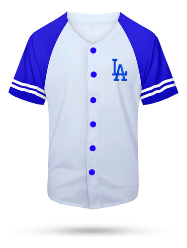 Jersey Beisbolera Casaca Logo Los Angeles Dodgers Baseball