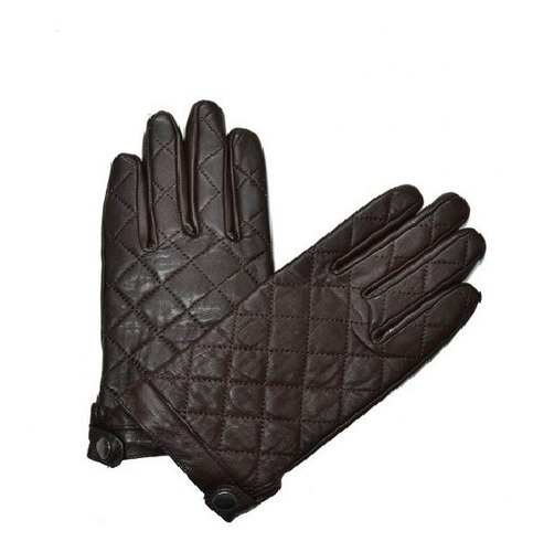 Guantes Cuero Mujer Con Broche Matelasce Ajustables Calidad