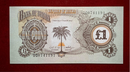 Billete 1 Pound Biafra 1968 Pick 5 A 