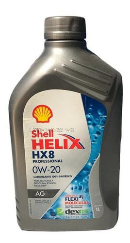 Aceite 0w20 Sintético Shell Helix Hx8 Para Motor A Gasolina
