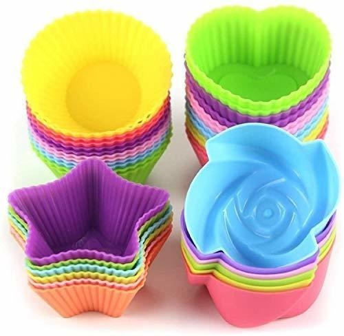 Letgoshop Silicona Cupcake Liners Reutilizable Copas Para Ho