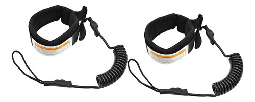 2 Piezas Premium Surf Leash Ajustable En Espiral Stand Up