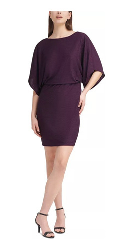 Vestido Con Mangas Dolman Marca Jessica Howard Talla 18