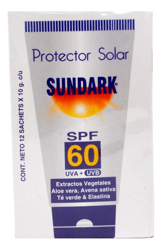 Protector Solar Sundark Adultos Fp - Sachet A $2204