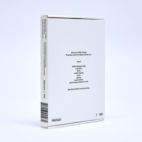 Rm Indigo (book Edition) Bts Namjoon Cd Album Original