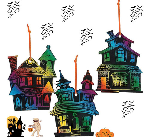 Halloween Magic Scratch Crafts Para Niños Y Adultos - Decora