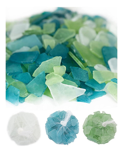 Cys Excel Sea Glass 24 Onzas Mezcla Azul Claro, Verde Claro
