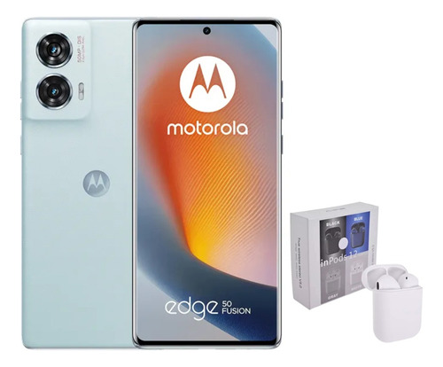 Motorola Familia Edge 50 Fusion 5g 256 Gb 8 Ram Ice Blue + Air Pods Genericos