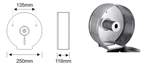 Dispensador De Papel Higiénico De Pared, Portarrollos Para