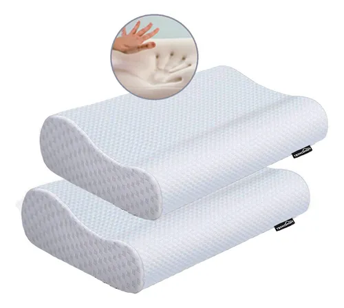 Almohada Ortopédica Cervical Espuma Memory Foam X 2 Unidades