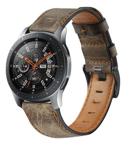 Para Samsung Galaxy Watch Correa Cuero Genuino Gear Frontier