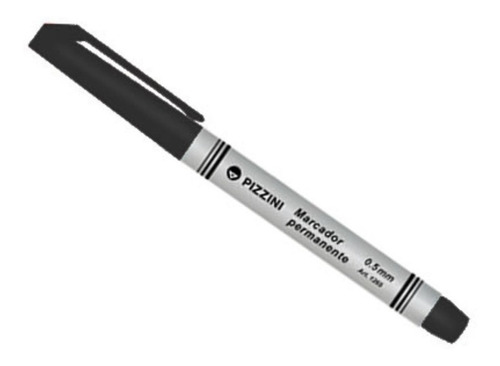 Imagen 1 de 1 de Marcador Permanente Pizzini 1265 Ultra Fino 0.5mm. Negro