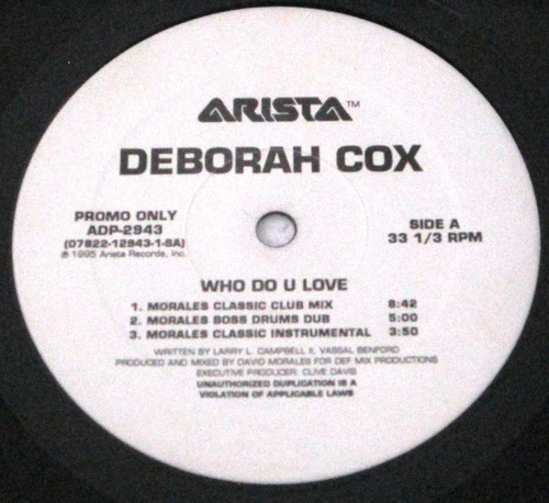 Deborah Cox - Who Do U Love Single Promo Importado Usa Lp