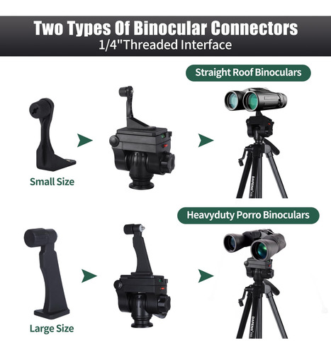 Trípode Binocular Dapeng 70 Con Adaptador Para Telescopio