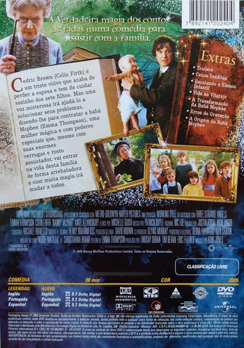 Nanny Mcphee A Babá Encantada Dvd Emma Thompson Colin Firth (Usado)
