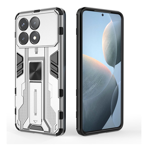 For Poco X6 Pro 5g Kickstand Camera Cover Hard Back Case