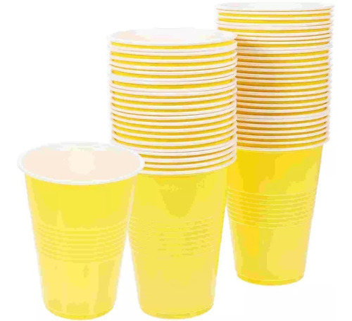 20 Vasos Plástico Bicolor Grande 500 Ml Colores Globifiesta