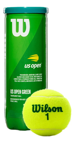 Pelotas Tenis Wilson Us Open Green Niños S+w