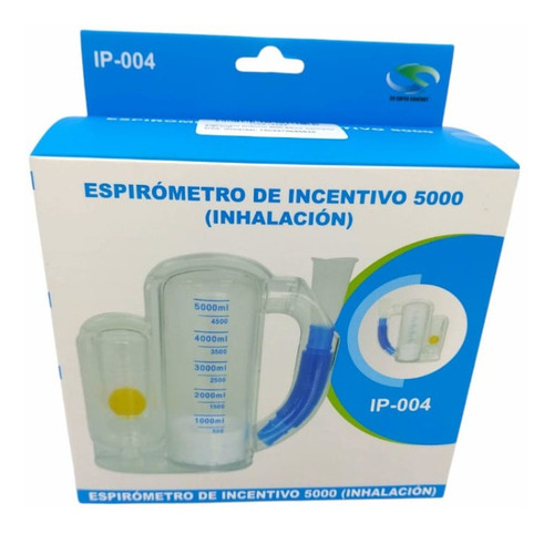Imagen 2 de 4 de Espirometro Incentivo 5000 Adulto Ejercitador Pulmonar