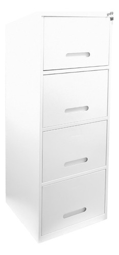 Arquivo De Aço 4 Gavetas Branco Home Office