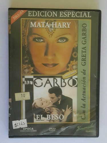 Dvd Doble Greta Garbo - Mata Harry Y El Beso Orig - Germanes