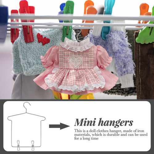 5 Juegos De Perchas Para Ropa Little Hangers Con Clips Para