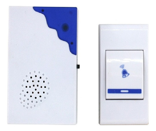 Timbre De Puerta Inalámbrico Control Remoto Exterior Color Blanco Gp-01769