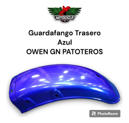 Guardafango Trasero Moto Owen Gn Patoteros Azul