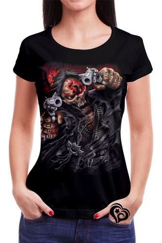 Camiseta Rock N Roll Feminina Roupas Blusa