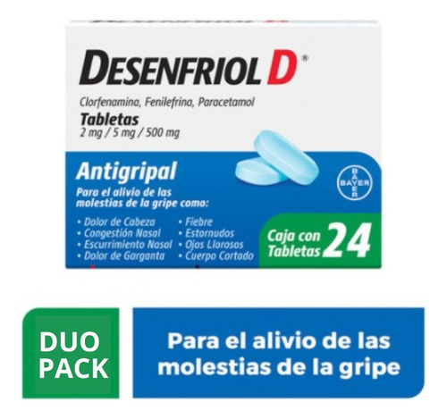 Desenfriol D C/24 Tab Duo Pack