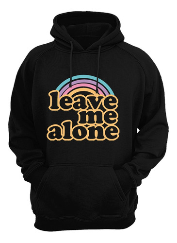 Sudadera Negra Dejame Solo Leave Me Alone Creativa Mod.1384