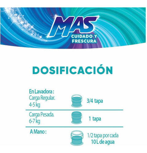 Detergente Líquido Ropa Telas Más Cuidado Y Frescura 10 L