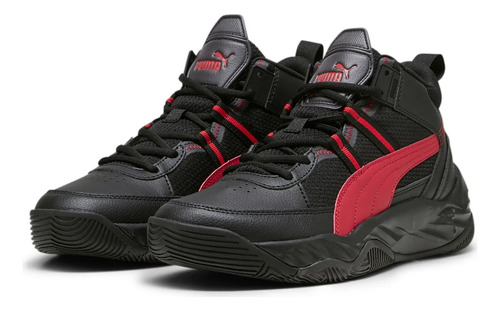 Tenis Puma Rebound Future Nextgen Originales Negro Rojo 27