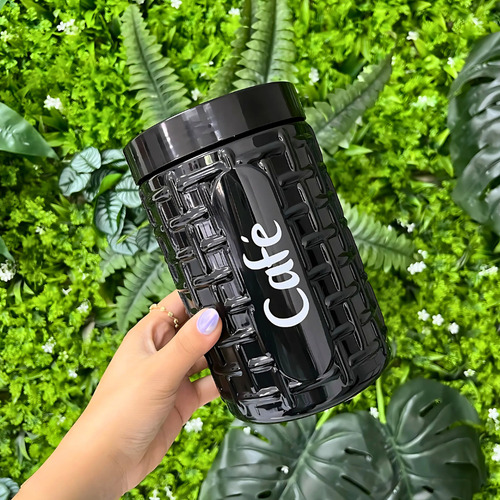 Kit 2 Potes Porta Café E Açúcar 1,5lt Cantinho Do Café Cores